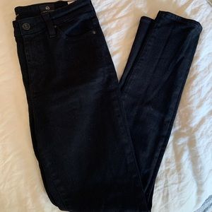 AG “the Mila” super high-rise skinny Jean in black, ankle crop